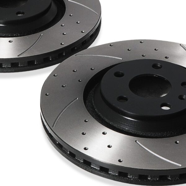 Front Vented 340mm Brake Discs Pair For Audi Tt Tts 8J 2.0 TDI Quattro 2008-2014 - Image 3