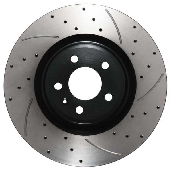 Front Drilled Grooved 345mm Brake Discs For Audi Q5 2.0 3.0 3.2 TDI TFSI Quattro - Image 2