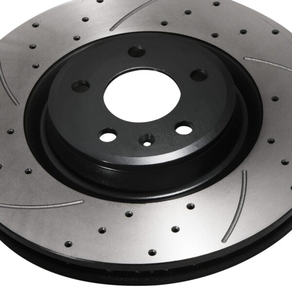 Front Drilled Grooved 345mm Brake Discs For Audi Q5 2.0 3.0 3.2 TDI TFSI Quattro - Image 7