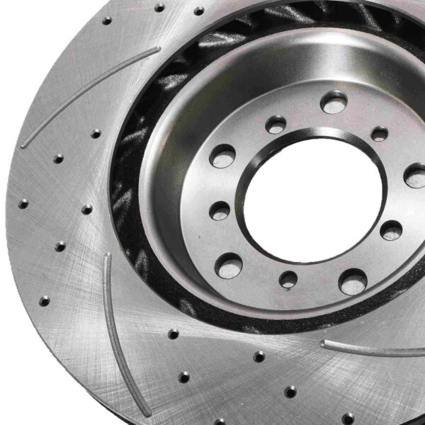 Front Drilled Grooved 325mm Brake Discs For BMW 3 Series E46 M3 3.2 00-06 - Image 6