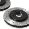 Front Drilled Grooved 260mm Brake Discs For BMW 3 Series E30 E36 320 323 325 82+ - Image 6