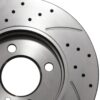 Front Drilled Grooved 260mm Brake Discs For BMW 3 Series E30 E36 320 323 325 82+ - Image 4