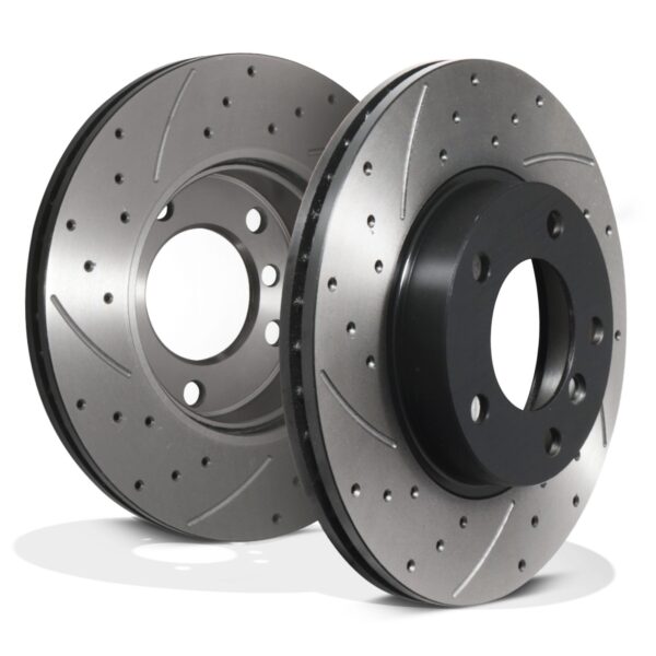 Front Drilled Grooved 286mm Brake Discs For BMW E46 Saloon Coupe Touring