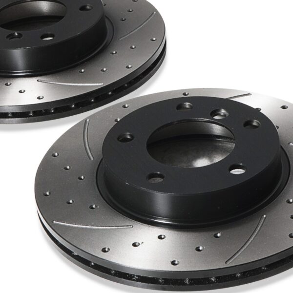 Front Drilled Grooved 286mm Brake Discs For BMW E36 Saloon Coupe Touring 90-99 - Image 3