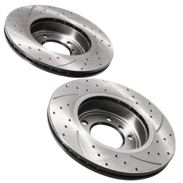 Front Drilled Grooved 300mm Brake Discs For BMW Z3 3.0I 24V Z4 E85 3.0 00+ - Image 5