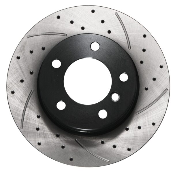 Front Drilled Grooved 284mm Brake Discs For BMW 1 Series E81 E87 116I 118I 04-11 - Image 2