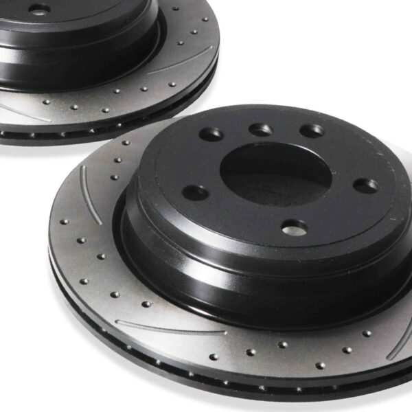 Rear Drilled Grooved 300mm Brake Discs For BMW 3 Series F30 F32 F34 12-18 - Image 8