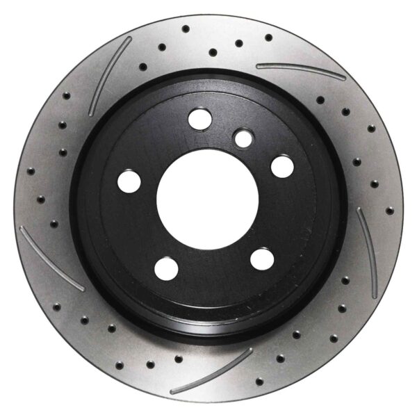 Rear Drilled Grooved 300mm Brake Discs For BMW 3 Series F30 F32 F34 12-18 - Image 2