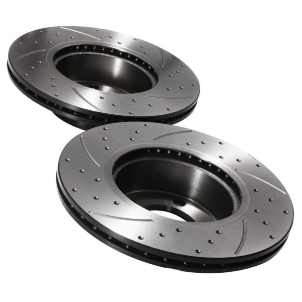 Front Drilled Grooved 300mm Brake Discs For BMW 1 Series F20 F21 118I 120D 11+ - Image 7