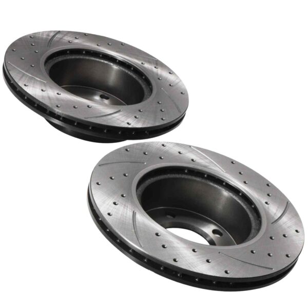 Front Drilled Grooved 292mm Brake Discs For BMW 3 Series E90 05-11 - Image 3