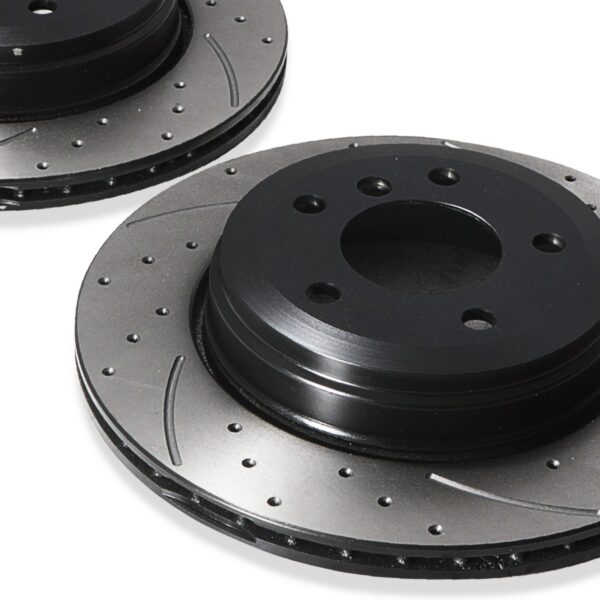 Rear Drilled Grooved 320mm Brake Discs For BMW E60 E61 E63 530D 525 D 520I 03+ - Image 8