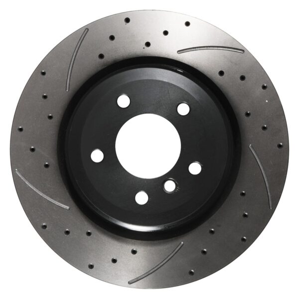 Rear Drilled Grooved Vented 336mm Brake Discs For BMW 3 Series E90 E92 04-13 - Image 2