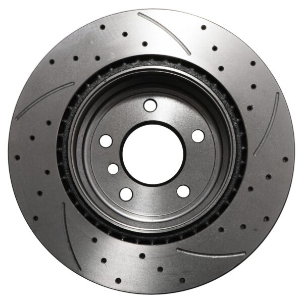 Rear Drilled Grooved Vented 336mm Brake Discs For BMW 3 Series E90 E92 04-13 - Image 3