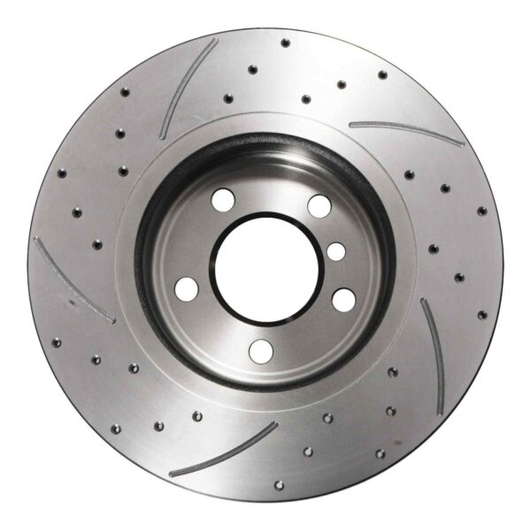 Front Drilled Grooved 330mm Brake Discs For BMW 5 Series F10 F11 09-17 - Image 7