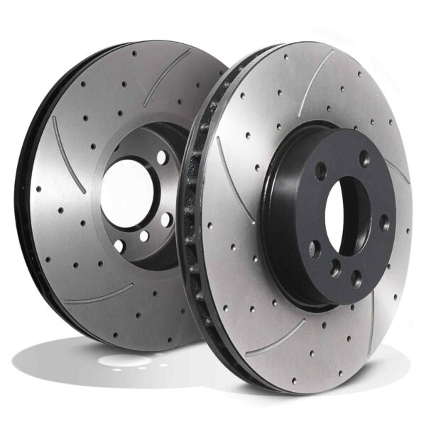 Front Drilled Grooved 332mm Brake Discs For BMW X5 E53 00-06