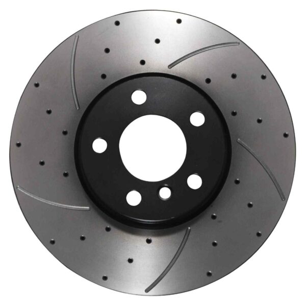 Front Drilled Grooved 332mm Brake Discs For BMW X5 E53 00-06 - Image 2