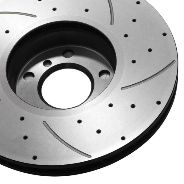 Front Drilled Grooved 332mm Brake Discs For BMW X5 E53 00-06 - Image 5