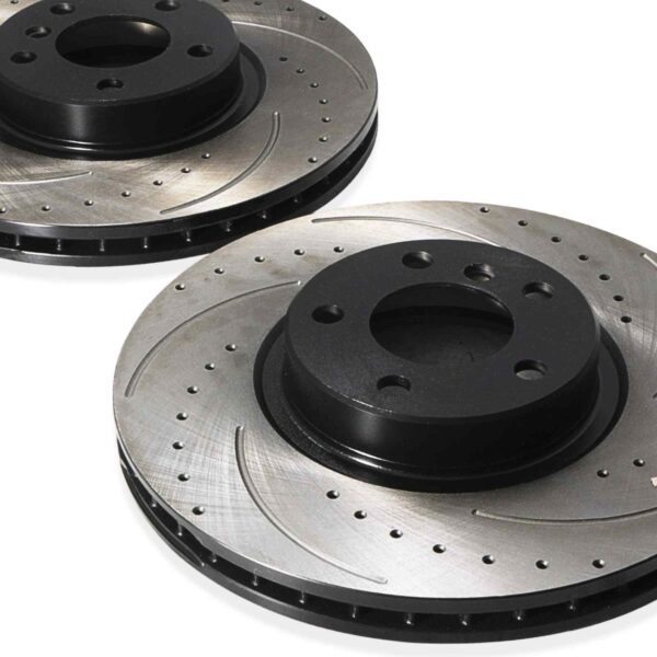 Front Drilled Grooved 348mm Brake Discs For BMW X5 E70 07-13 - Image 8