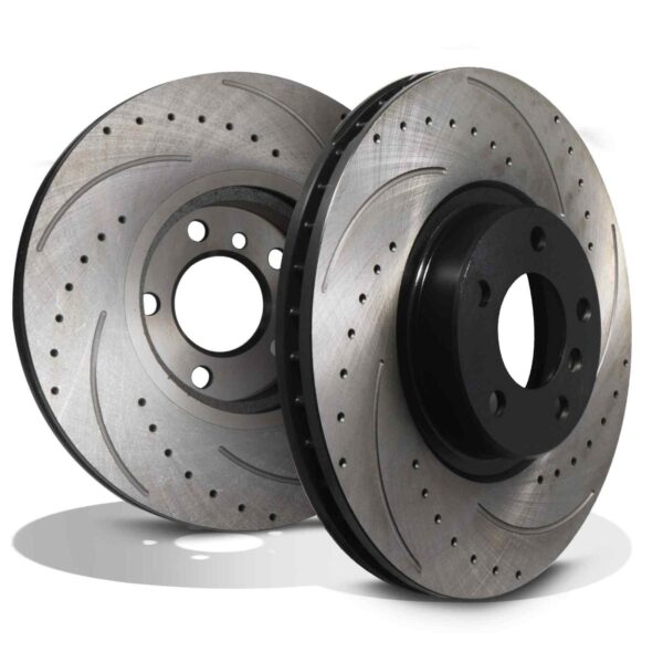 Front Drilled Grooved 348mm Brake Discs For BMW X5 E70 07-13