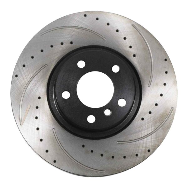 Front Drilled Grooved 348mm Brake Discs For BMW X5 E70 07-13 - Image 2