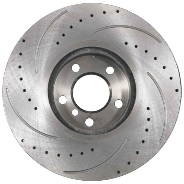 Front Drilled Grooved 348mm Brake Discs For BMW X5 E70 07-13 - Image 3