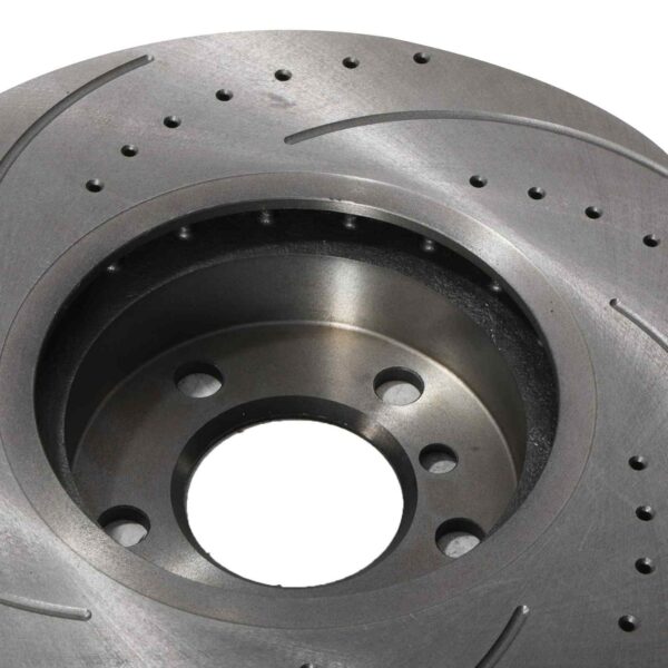 Front Drilled Grooved 348mm Brake Discs For BMW X5 E70 07-13 - Image 5