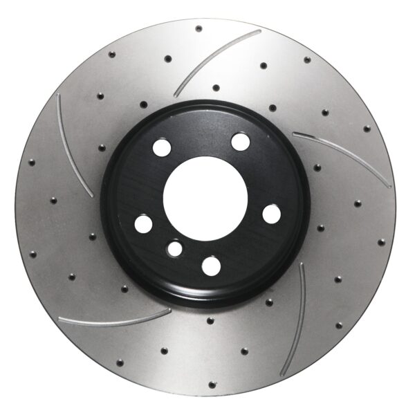 Front Drilled Grooved 348mm Brake Discs For BMW 5 Series F10 F11 535I 550I M550D - Image 2