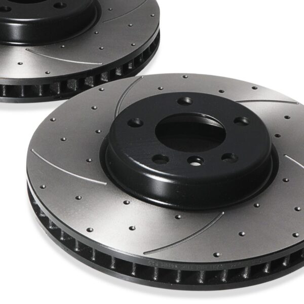 Front Drilled Grooved 348mm Brake Discs For BMW 5 Series F10 F11 535I 550I M550D - Image 8