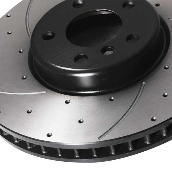 Front Drilled Grooved 348mm Brake Discs For BMW 5 Series F10 F11 535I 550I M550D - Image 3