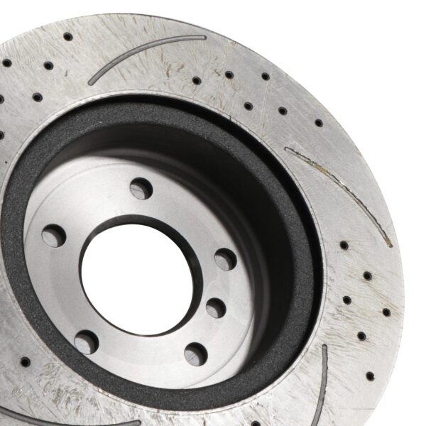 Rear Drilled Grooved 324mm Brake Discs For BMW Z4 Roadster E89 35I Sdrive 09-16 - Image 3