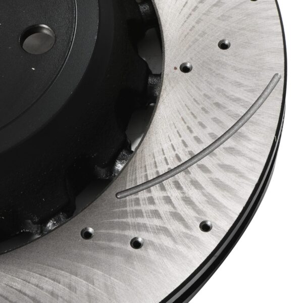 Rear Drilled Grooved Vented 370mm Brake Discs For BMW F80 M3 Competition 14-18 - Image 5