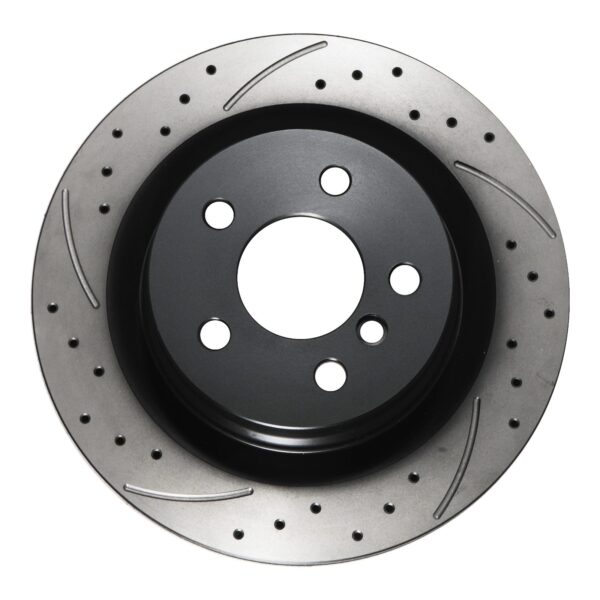 Rear Drilled Grooved Vented 300mm Brake Discs For BMW G20 320D 320I 2.0T 2019+ - Image 2