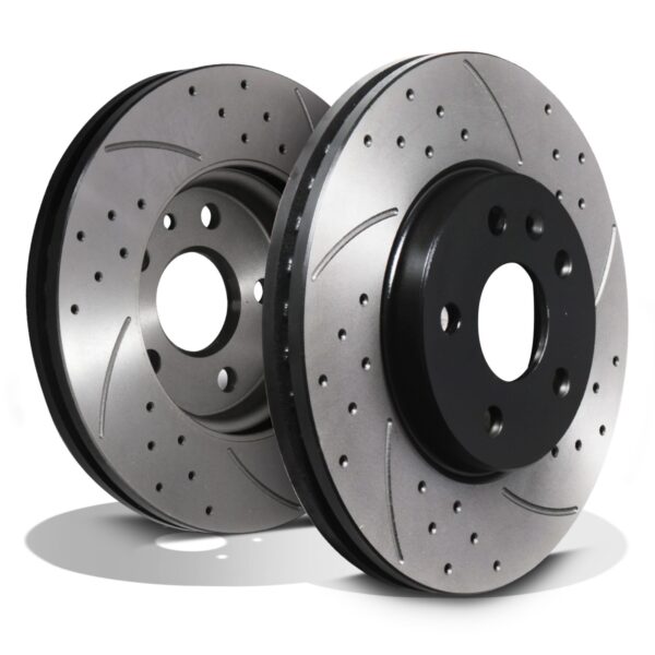 Front Drilled Grooved 275mm Brake Discs For Vauxhall Astra J 1.3 1.7 2.0 Cdti