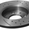 Rear Drilled Grooved 240mm Brake Discs For Fiat 500 Abarth 500 595 695 2008+ - Image 4