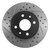 Rear Drilled Grooved 240mm Brake Discs For Fiat 500 Abarth 500 595 695 2008+ - Image 5