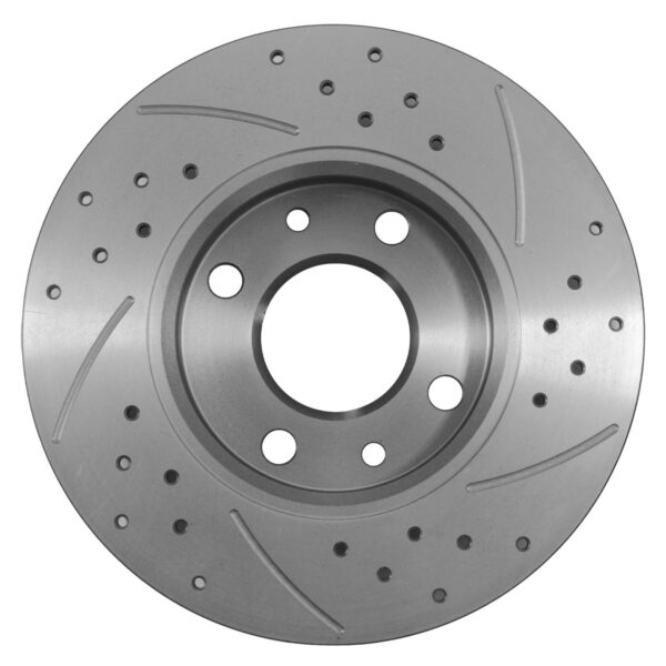 Rear Drilled Grooved Brake Discs 240mm - Ford Ka MK2 B420 1.2 1.3 TDCI 09-16 - Image 6