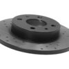 Rear Drilled Grooved 240mm Brake Discs For Fiat 500 Abarth 500 595 695 2008+ - Image 7