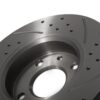 Rear Drilled Grooved Brake Discs 240mm - Fiat Punto Panda Coupe 93-12 - Image 7