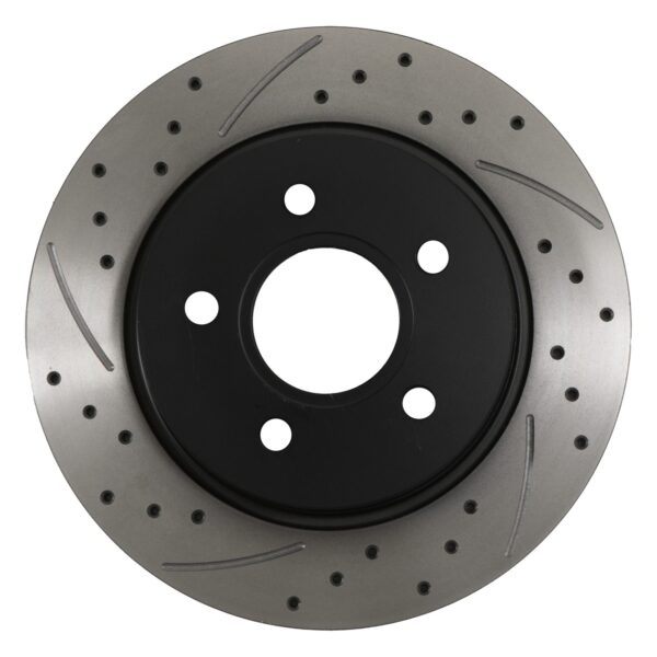 Rear Drilled Grooved Brake Discs 271mm - Ford Focus Mk3 1.6 2.0 TDCI Zetec 10-18 - Image 2