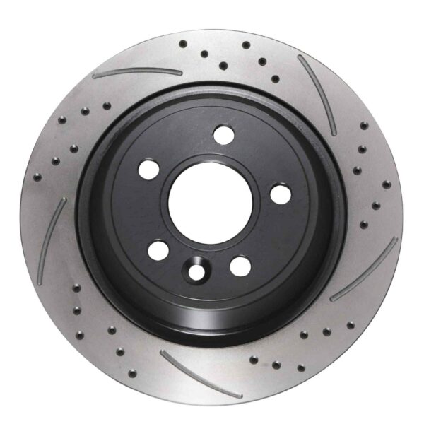 Rear Drilled Grooved 302mm Brake Discs For Range Rover Evoque L538 11-19 - Image 2