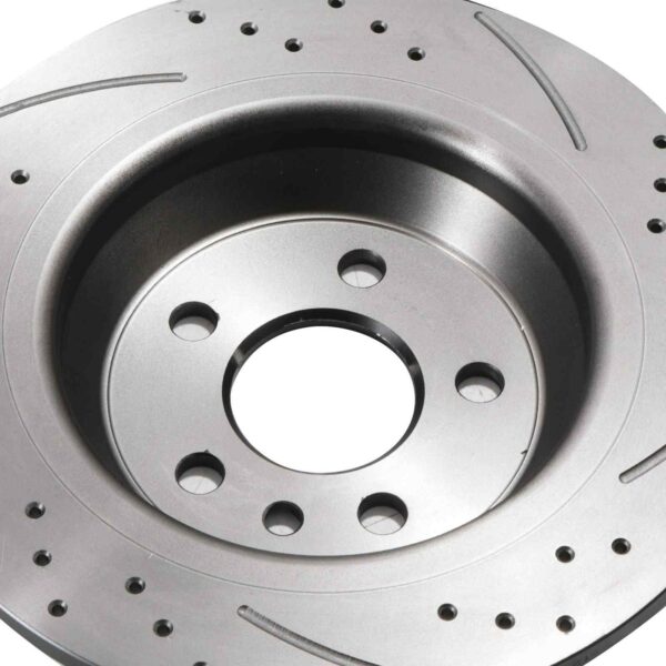 Rear Drilled Grooved 302mm Brake Discs For Range Rover Evoque L538 11-19 - Image 3