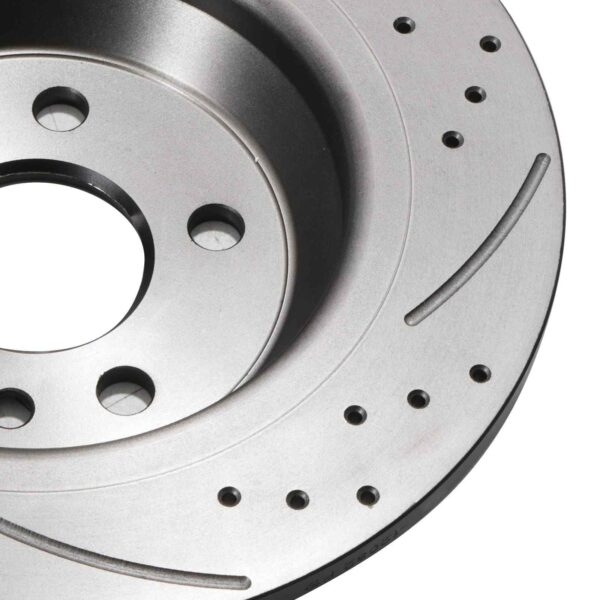 Rear Drilled Grooved 302mm Brake Discs For Range Rover Evoque L538 11-19 - Image 4