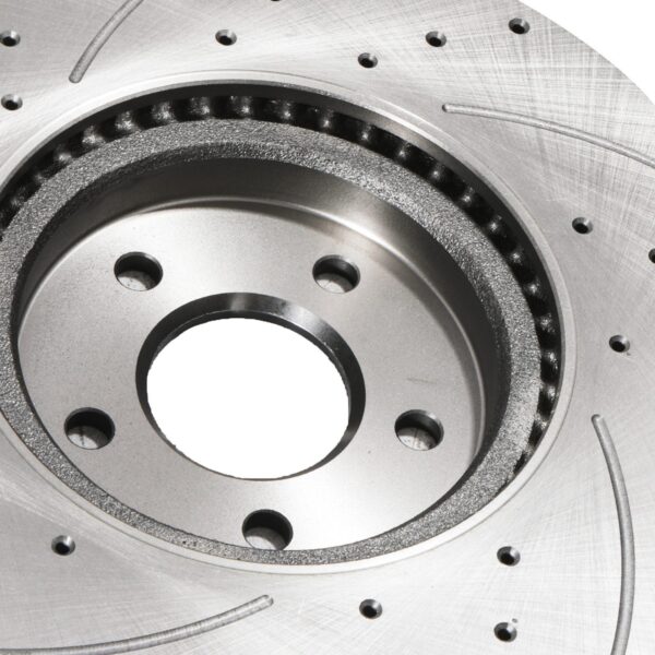 Front Drilled Grooved 320mm Brake Discs For Ford Transit Connect 1.5 1.6 2013+ - Image 5