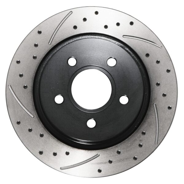 Rear Grooved Drilled 280mm Brake Discs For Ford Focus Mk2 2.5 St 225 St225 05+ - Image 2