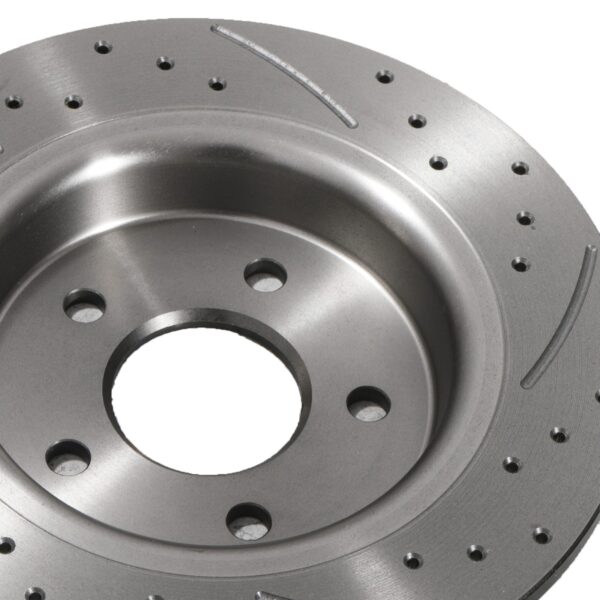 Rear Grooved Drilled 280mm Brake Discs For Ford Focus Mk2 2.5 St 225 St225 05+ - Image 6