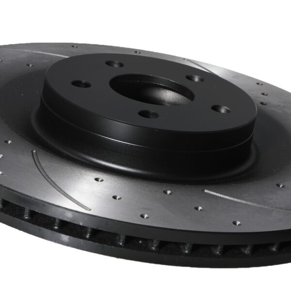 Front Drilled Grooved 350mm Uprated Brake Discs For Ford Focus Mk3 RS 2.3 2015+ - Image 8