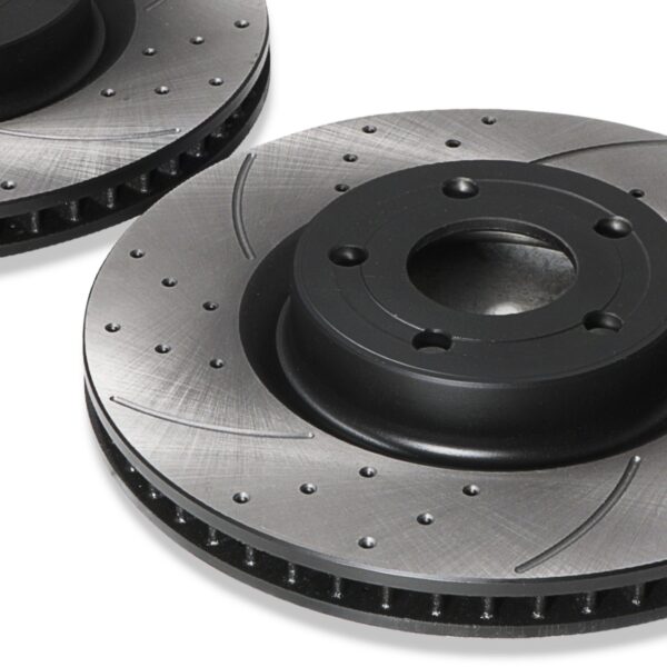 Front Drilled Grooved 308mm Brake Discs For Ford Puma Mk2 St 1.5 Ecoboost 18+ - Image 3