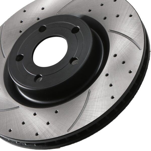 Front Drilled Grooved 308mm Brake Discs For Ford Puma Mk2 St 1.5 Ecoboost 18+ - Image 6