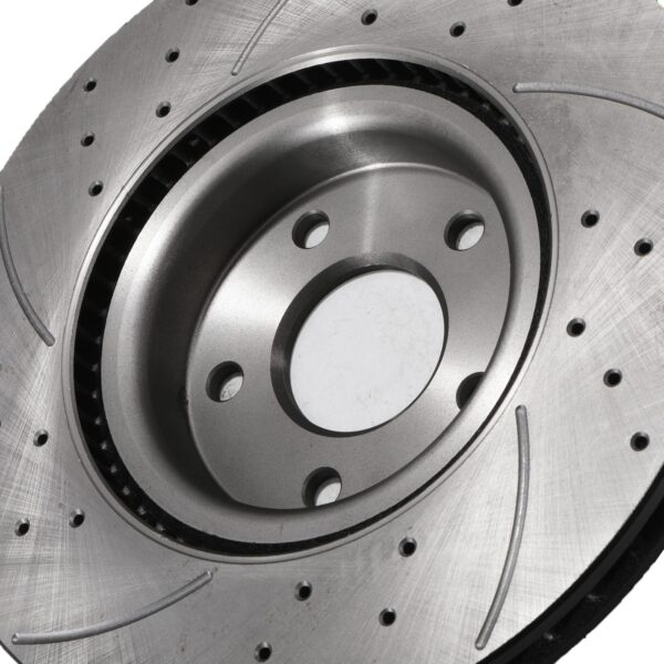 Front Drilled Grooved 308mm Brake Discs For Ford Puma Mk2 St 1.5 Ecoboost 18+ - Image 4