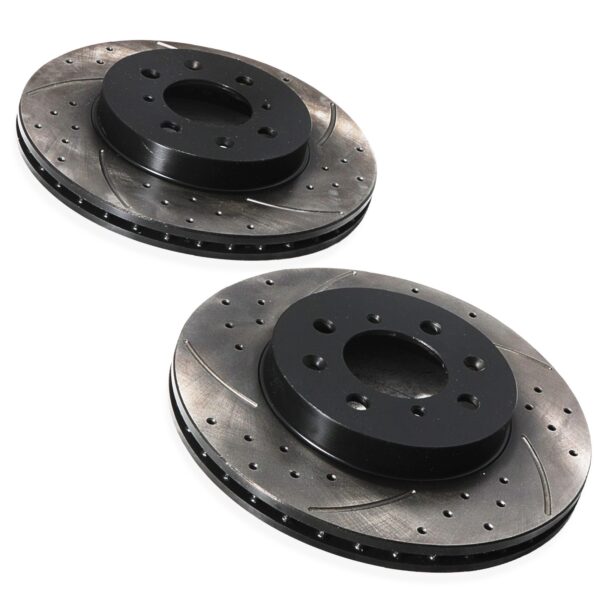Front Drilled Grooved 262mm Brake Discs For Honda Civic EG EH 1.6 I 16V Vtec